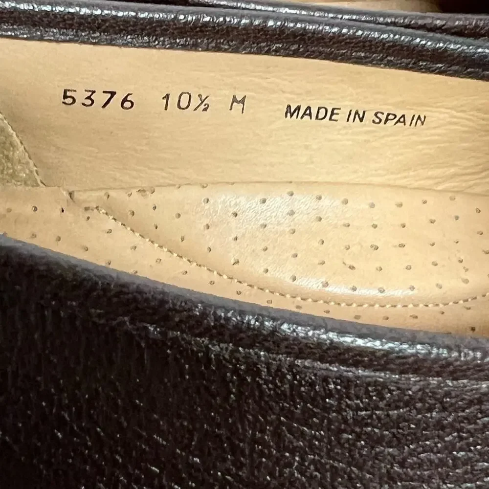MAGNANNI Made in Spain Vintage Brown Crocodile Loafer Vero Cucio US Size 10.5 M